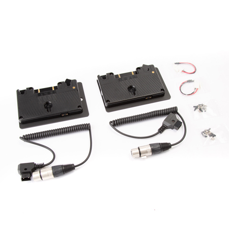 Shape Two Gold Mount Battery Plate and Two Cable for Atomos Sumo Monitor