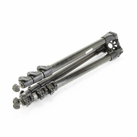 Manfrotto 536 CF 3-Stage, 4-Section Single Tube Video Tripod, Maximum Height 80", Supports 55 lbs