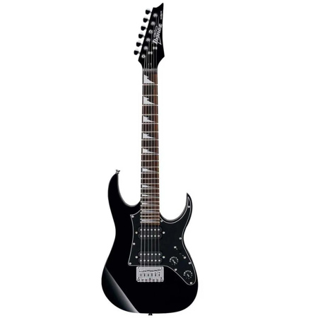 Ibanez miKro Series GRGM21 Electric Guitar, 24 Frets, GRGM Bolt-On Maple Neck, Rosewood Fretboard, Passive Pickup, Black Night