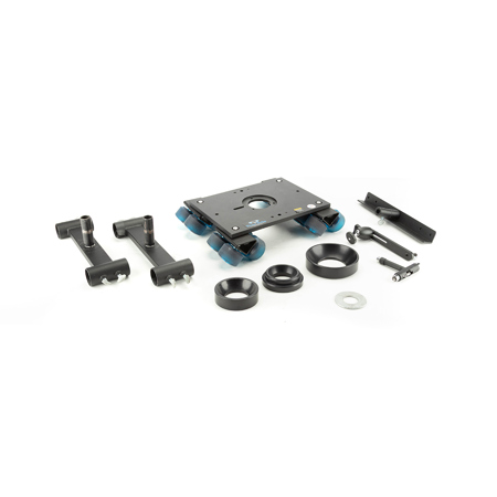 DanaDolly Original Rental Kit, Includes 2x Original Track Ends, Center Support, 75mm, 100mm, 150 Bowl Adapter, 3" Washer, T-Tool, Monitor Mount & Flight Case