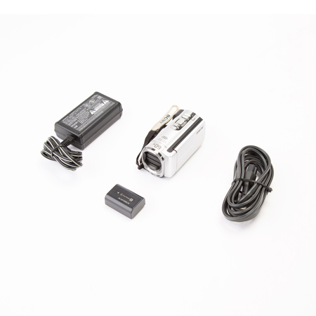 Sony DCR-SX63 16GB Flash Memory Handycam Camcorder, Carl Zeiss Vario-Tessar Lens, 60x Optical/2000x Digital Zoom Lens, 2.7" Touch Panel LCD, Silver