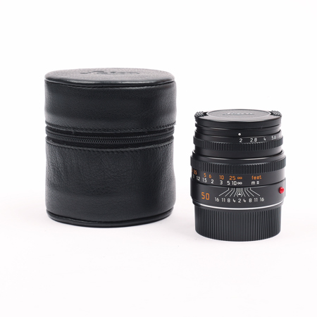 Leica 50mm f/2 Summicron-M with Built-In Lens Hood, Black, #11826 (With 6-Bit Coding)