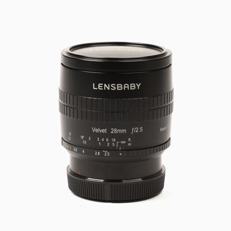Lensbaby Velvet 28 28mm f/2.5 Lens for Canon RF, Black
