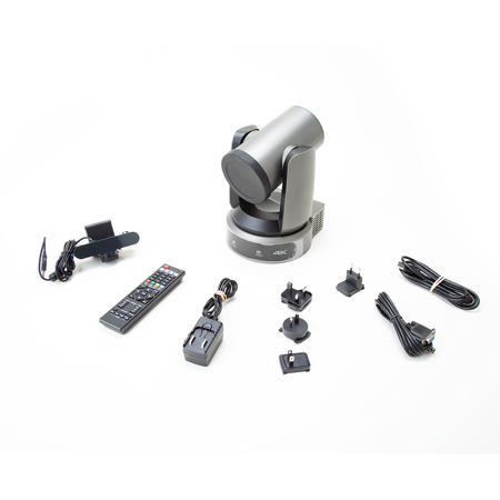 PTZOptics Move 4K SDI/HDMI/USB/IP/NDI|HX Indoor PTZ Camera with Auto-Tracking and Tally Light Gray 30x