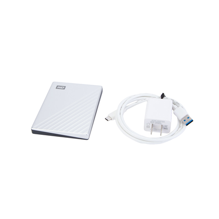 WD My Passport Ultra 1TB USB 3.0 Type-C External Hard Drive, Silver