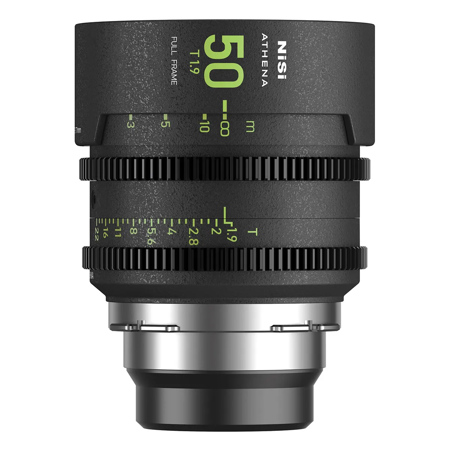 NiSi ATHENA PRIME 50mm T1.9 Cine Lens with Filter Holder, PL Mount