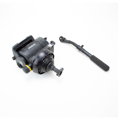 Vinten Vision 250 Pan & Tilt Head, Black with Dual 100mm / 150mm Ball Base, Supports 73 lbs.