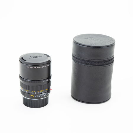 Leica 75mm f/2.0 APO-SUMMICRON-M Aspherical, Manual Focus (6-Bit Coded) Lens for M System - Black