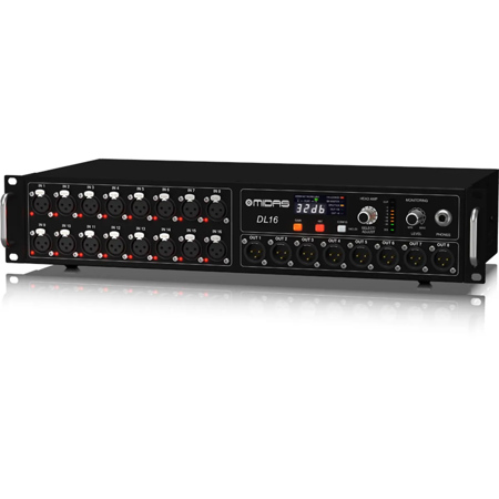 Midas DL16 16 Input and 8 Output Stage Box with 16 Midas Mic Preamps