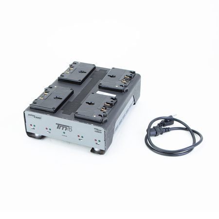 Anton Bauer TM4, Four Position Fast Battery Charger for the Logic Series Gold Mount Batteries