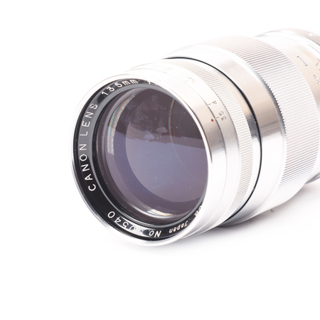 USED Canon 135mm f/3.5 Screw-Mount Rangefinder Lens, Chrome, With