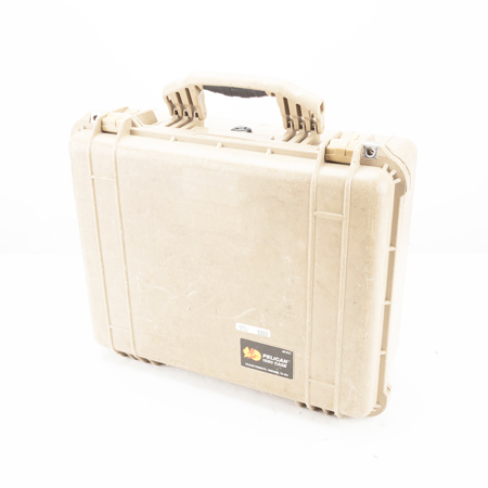 Pelican 1550 Watertight Hard Case without Foam Insert - Desert Tan