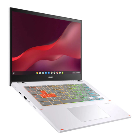 ASUS Chromebook Vibe CX34 Flip CX3401FBA-DH586T-S 14" WUXGA 144Hz 2-In-1 Touchscreen Laptop, Intel Core i5-1235U 1.3GHz, 8GB RAM, 256GB SSD, ChromeOS, Pearl White