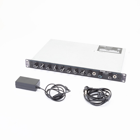 Shure SCM800 8 Channel Microphone Mixer with Adjustable EQ Per Channel, 120 V AC Power, Aux Input