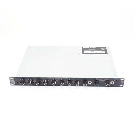 Shure SCM800 8 Channel Microphone Mixer with Adjustable EQ Per Channel, 120 V AC Power, Aux Input