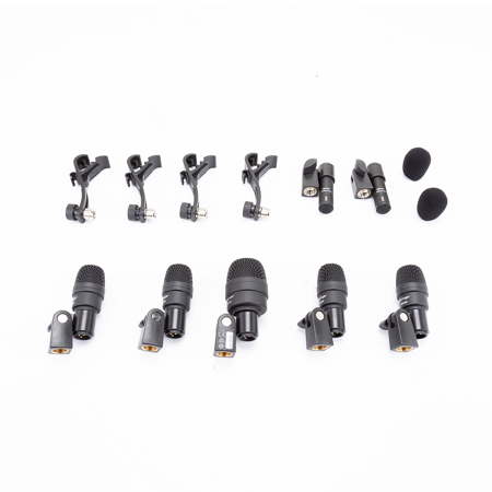 Behringer BC1200 Professional 7-Piece Drum Microphone Set for Studio and Live Applications