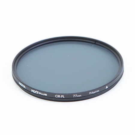 Hoya NXT Plus 77mm 10-Layer HMC Multi-Coated Circular Polarizer Lens Filter, Low-Profile Aluminum Frame