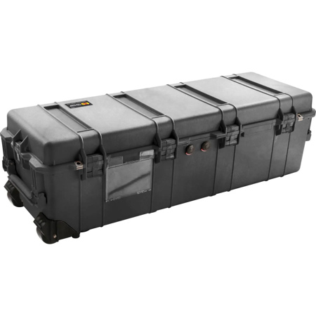 Pelican 1740 Transport Long Case without Foam, 9.57" Bottom Depth, Black