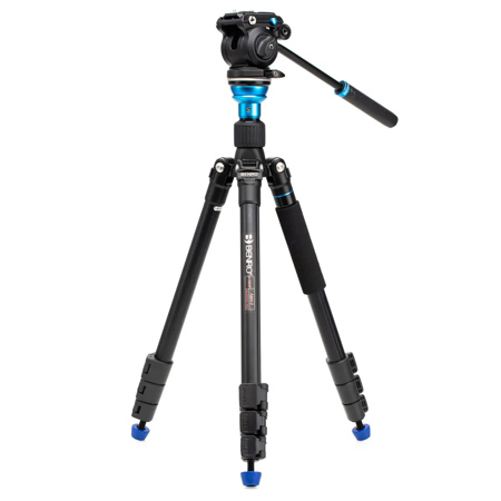 Benro Aero 2 PRO 4-Section Aluminum Travel Video Tripod Kit with S2PRO Head, Flip Lock