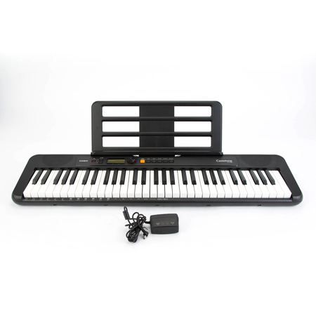 Casio CT-S200 61-Key Digital Piano Style Portable Keyboard with 48 Note Polyphony and 400 Tones, Black