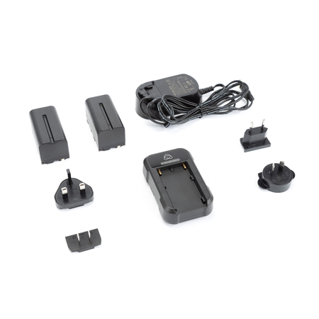Atomos Power Kit V2 with 2x NP-F750 5200mAh Battery, Charger and Locking Power Adapter