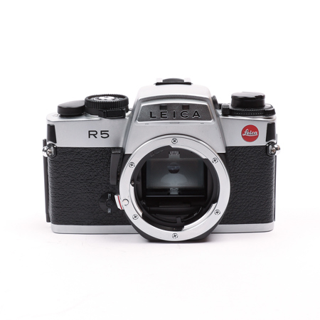 Leica R5 35mm SLR Film Camera, Chrome/Silver Body