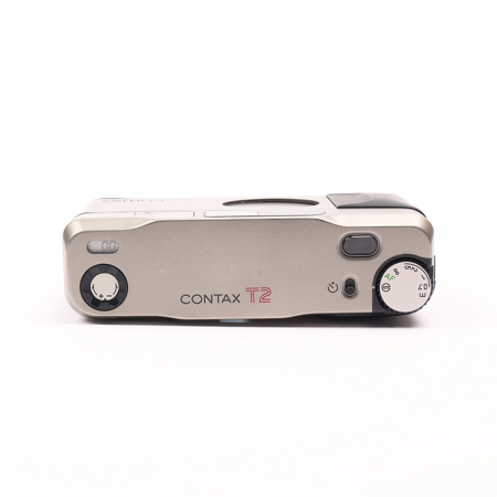 USED Contax T2 35mm Camera ,Zeiss Sonnar 38mm 2.8 Lens Chrome with