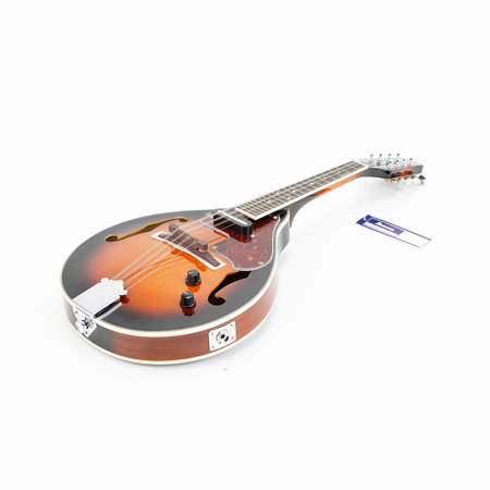 Ibanez M510E A-Style Mandolin, 20 Frets, Mahogany Neck, Magnetic Single Pickup, Rosewood Fretboard, Brown Sunburst High Gloss