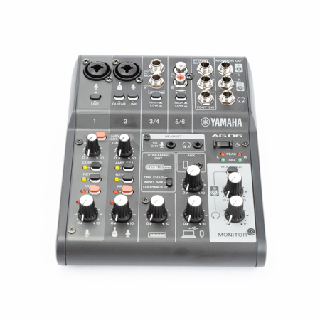 USED Yamaha AG06MK2 6-Channel Live Streaming Mixer with USB