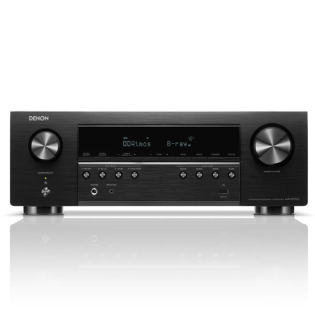 Denon AVR-S770H 75W 7.2-Channel 8K Network AV Receiver with HEOS, Black