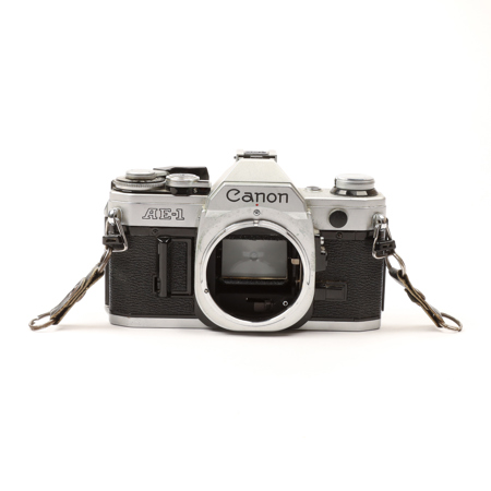 USED Canon AE-1 SLR 35mm Manual Focus Camera Body, Chrome