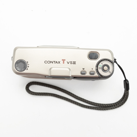 USED Contax TVS-III 35mm Point & Shoot Camera, Silver with Zeiss