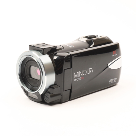 Minolta MN200NV 24MP Full HD Night Vision Camcorder with Wi-Fi, Black
