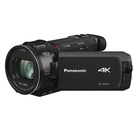 Panasonic HC-WXF1K 4K UHD Camcorder, 24x Leica Dicomar Lens, HDR Mode, Twin and Wireless Multi-Camera Capture, LCD & EVF Viewfinder