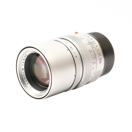 USED Leica 90mm f/2.8 ELMARIT-M Silver Chrome Finish Telephoto