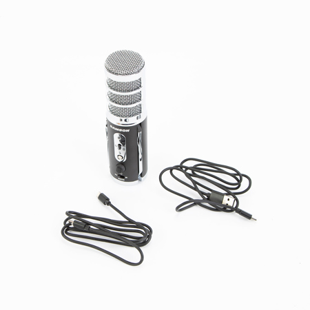 Samson Satellite USB/iOS Broadcast Microphone with Dual 16mm Condenser Capsules
