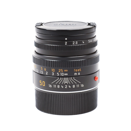 Leica 50mm f/2 Summicron-M Late Version IV with Built-In Lens Hood, Black, #11826 (No 6-Bit Coding)