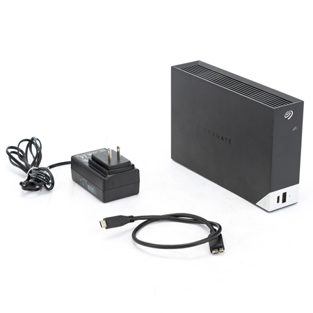 Seagate One Touch Hub 8TB USB 3.0 Type-C External Desktop Hard Drive, Black