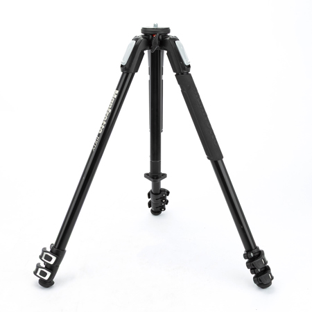 Manfrotto 190X 3 Section Aluminum Tripod, Supports 15.4 lbs, 63" Max Height