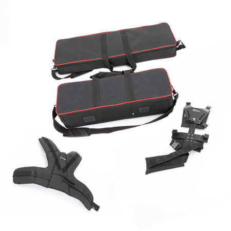 FLYCAM Galaxy Dual-Arm and Vest with Redking Video Camera Stabilizer, 15.4 Lbs Capacity