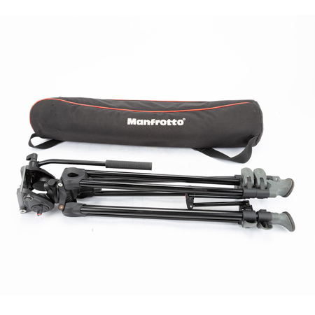 Manfrotto MVK500AM Professional Fluid Video System, Twin Legs, 11.02 lbsLoad Capacity, 60.63" Max Height