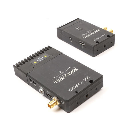 Teradek Bolt Pro 300 TX/RX SDI/HDMI Wireless Video Transceiver Set, 17dBm EIRP (Transmitter) / 15dBm EIRP (Receiver) RF Power, 48kHz 24-bit PCM