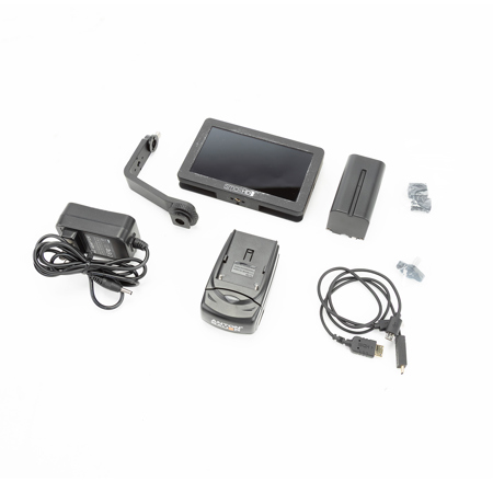 SmallHD FOCUS 5" Touchscreen IPS 720p LED On-Camera Monitor Bundle with LP-E6 Power Adapter to Canon Camera