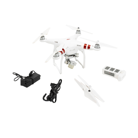 DJI Phantom 3 Standard Quadcopter Aircraft with 3-Axis Gimbal and 2.7k Camera, with Remote Controller