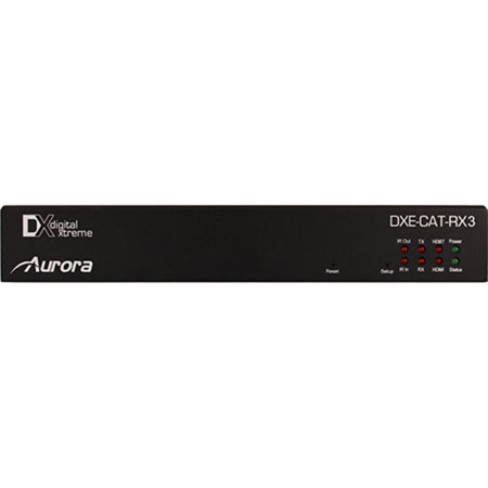 Aurora Multimedia DXE-CAT-RX3 HDMI HDBaseT Extender with Relays, 600' Max Distance, 1080p 60 Hz, Bi-Directional RS-232 & IR & LAN, HDMI