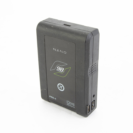 Core SWX Nano 6.6Ah Lithium Ion V-Mount Battery Brick with 4 LED Power Gauge (98 Wh, 14.8-Volts)