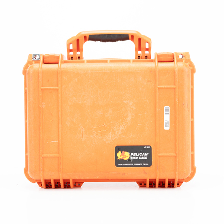 Pelican 1450 Watertight Hard Case Without Foam Insert - Orange