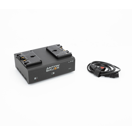 Anton Bauer LP2 Low Profile Dual Gold Mount Priority-Based Simultaneous 2-Position Battery PowerCharger with LED Display