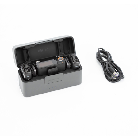 DJI Mic 2 2.4GHz 2-Person Compact Digital Wireless Microphone System/Recorder with Charging Case