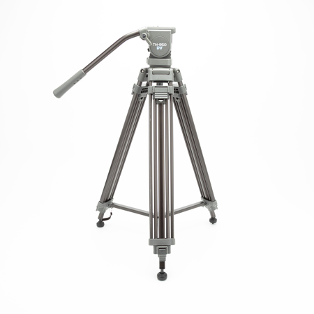 Libec Libec TH-950DV, 2-Stage Aluminum Tripod Legs, Mid-Level Brace, H22DV Head with QR Plate, Carrying Case, Supports 9 lbs., Maximum Height 61"